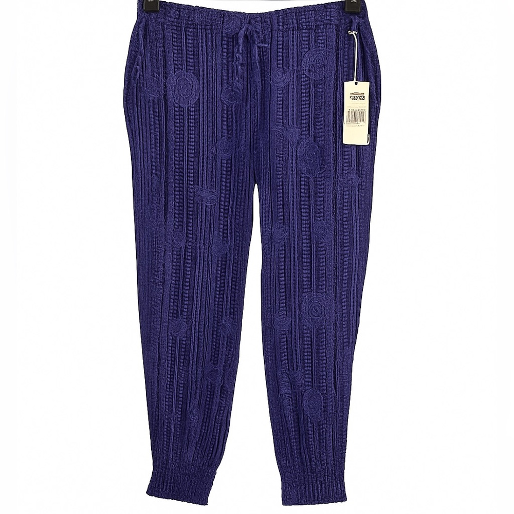 Roxy Sun Hands Pants Purple Boho Joggers Size M